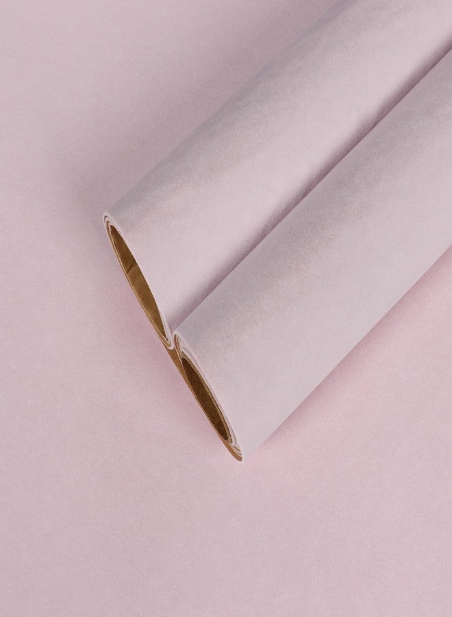 CHIHUT Self Adhesive Velvet Flocking Liner Jewelry Drawer Craft Fabric Peel and Stick Contact Paper Roll 12”x100” Pink Soft Durable Velvet Drawer Liners for Bedroom Dresser Removable Felt Wallpaper - Image 1